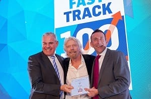 Sir Richard Branson congratulates Anesco