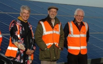 Green Party co-leader pays a visit to Stratford community solar farm